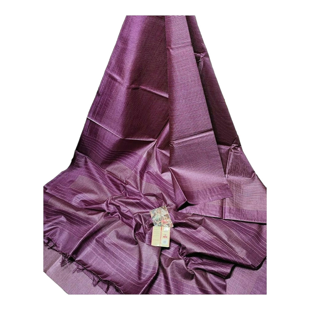 Beautiful Handloom Purple Saree